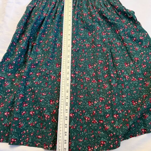 VTG 80s LAURA ASHLEY DRESS WOMENS 10 FLORAL LONG SLEEVE COLLARED GREAT BRITAIN - Picture 14 of 16